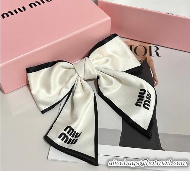Famous Brand Miu Miu Logo Headband 0723 White 2025