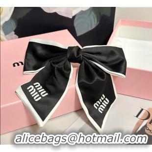 Luxury Discount Miu Miu Logo Headband 0723 Black 2025