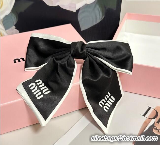 Luxury Discount Miu Miu Logo Headband 0723 Black 2025