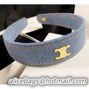 Buy Fashionable Celine Headband Denim 0724 Blue 2025