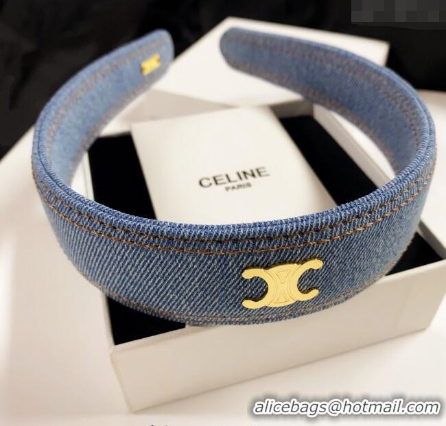 Buy Fashionable Celine Headband Denim 0724 Blue 2025