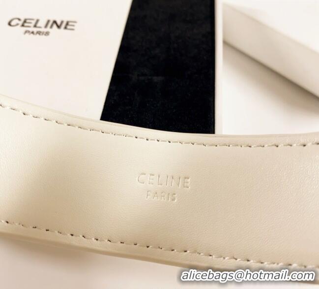 Most Popular Celine Headband Leather 0724 White 2025