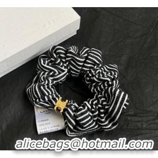 Famous Brand Celine Striped Hairring 0724 Black/White 2025