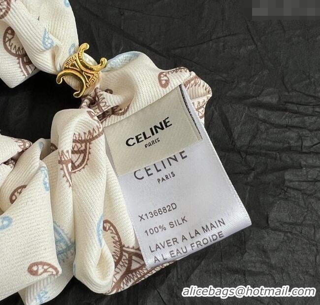 Well Crafted Celine Printed Hairring 0724 White 2025