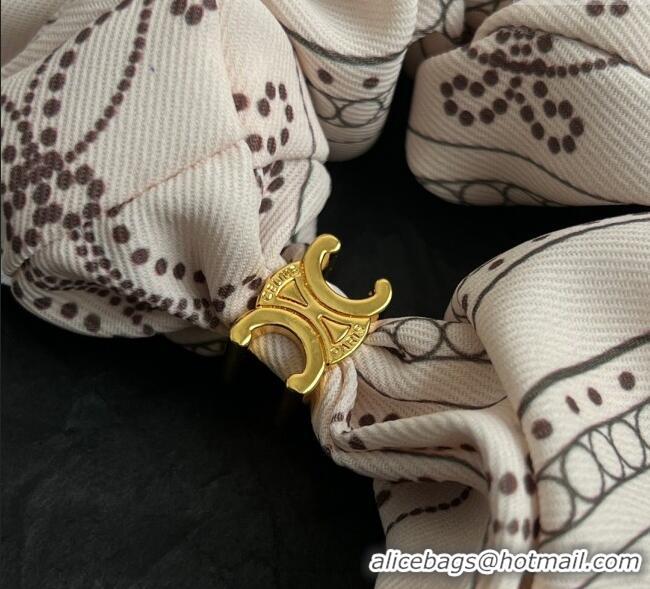 Top Grade Celine Printed Hairring 0724 Beige 2025