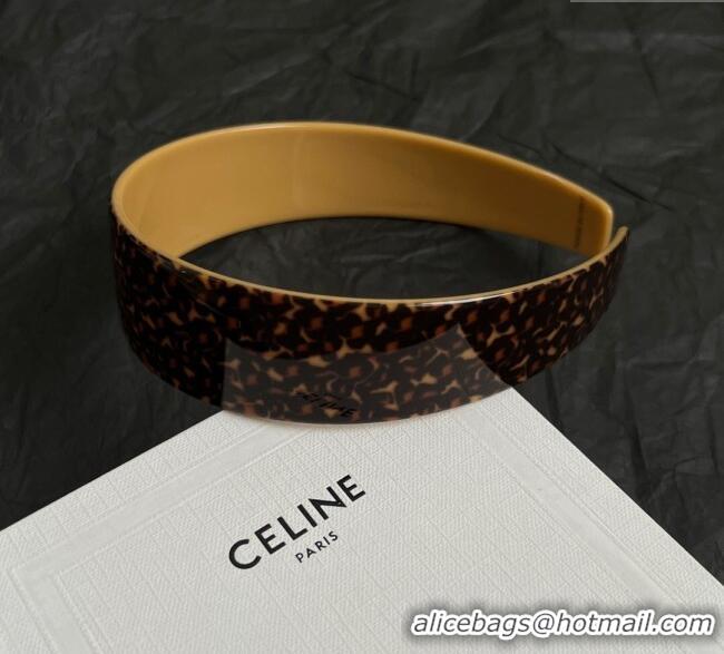 Big Discount Celine Printed Headband 0724 Brown 2025
