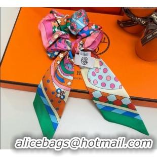 Good Product Hermes Forest Twilly Silk Bandeau and Hairring Set 0724 Yellow 2025