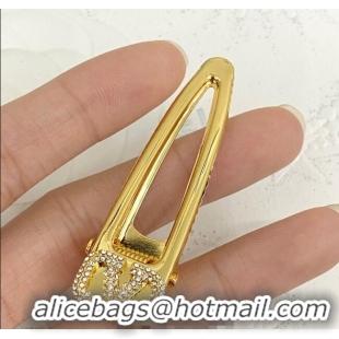 Grade Design Valentino VLogo Signature Hair Clip with Strass V0911 2025