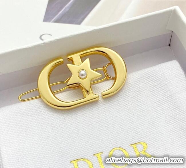 Affordable Price Dior Star Hair Clip DR091102 Gold 2025
