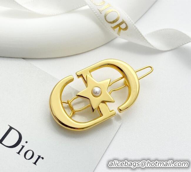 Affordable Price Dior Star Hair Clip DR091102 Gold 2025