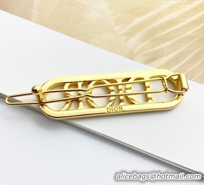 Big Discount Dior Hair Clip with Strass DR091102 Gold 2025