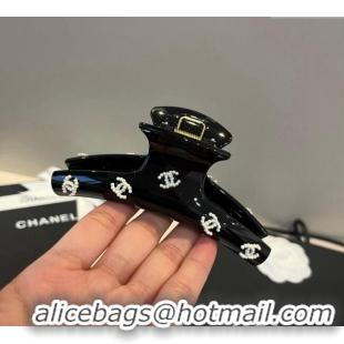 Super Quality Chanel Hair Clip with CC CH0911012 Black 2025