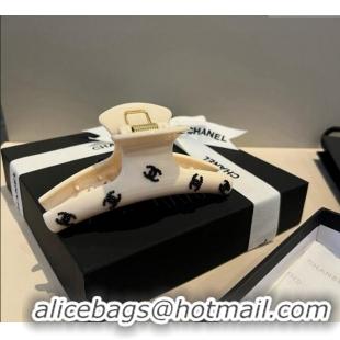 Best Price Chanel Hair Clip with CC CH0911012 White 2025