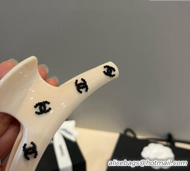 Best Price Chanel Hair Clip with CC CH0911012 White 2025
