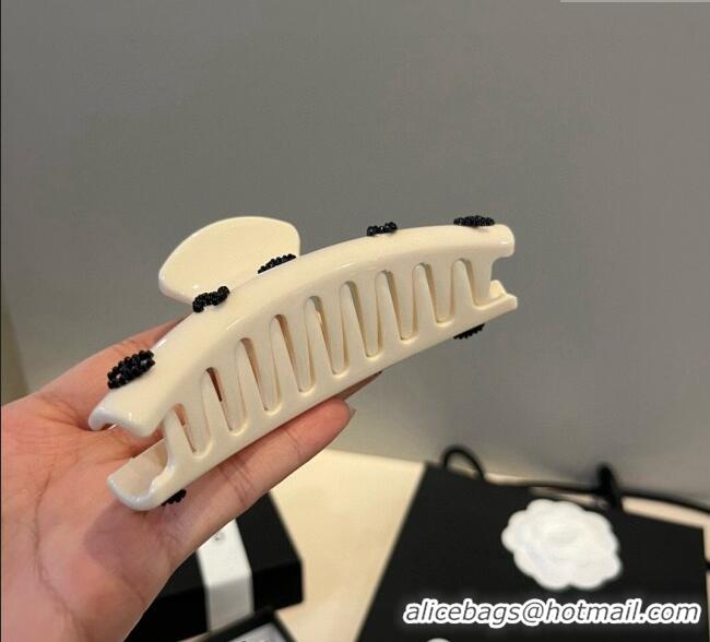 Best Price Chanel Hair Clip with CC CH0911012 White 2025