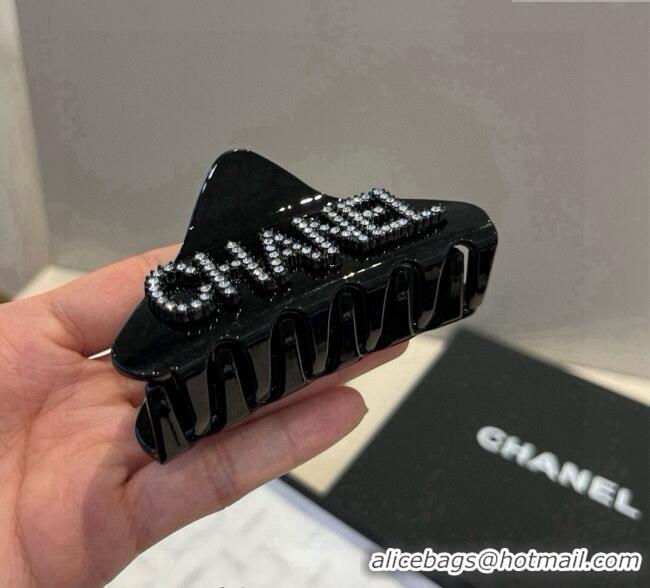 Luxury Cheap Chanel Hair Clip with Strass CH0911014 Black 2025