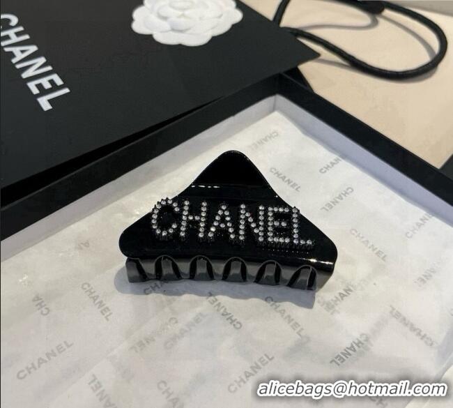 Luxury Cheap Chanel Hair Clip with Strass CH0911014 Black 2025