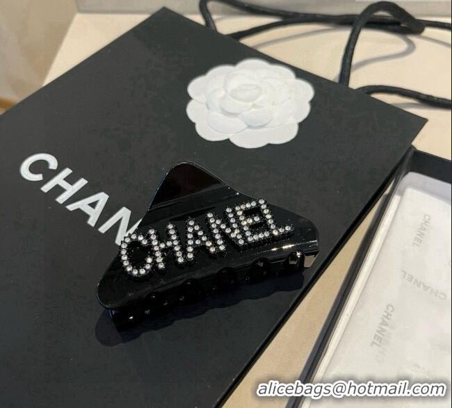 Luxury Cheap Chanel Hair Clip with Strass CH0911014 Black 2025