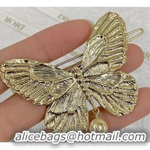 Pretty Style Dior Butterfly Hair Clip DR0911016 Gold 2025