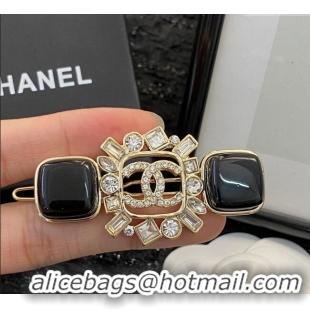 Best Price Chanel Hair Clip with Strass and Stone CH0911020 Black 2025