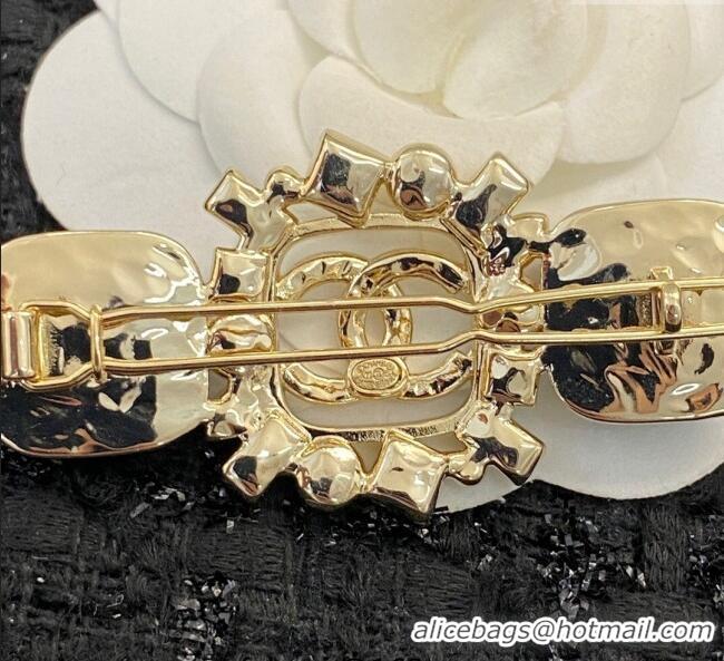 Best Price Chanel Hair Clip with Strass and Stone CH0911020 Black 2025