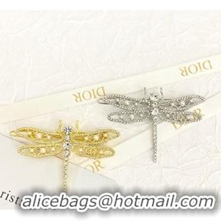 Most Popular Dior Dragonfly Hair Clip with Strass DR0911022 2025