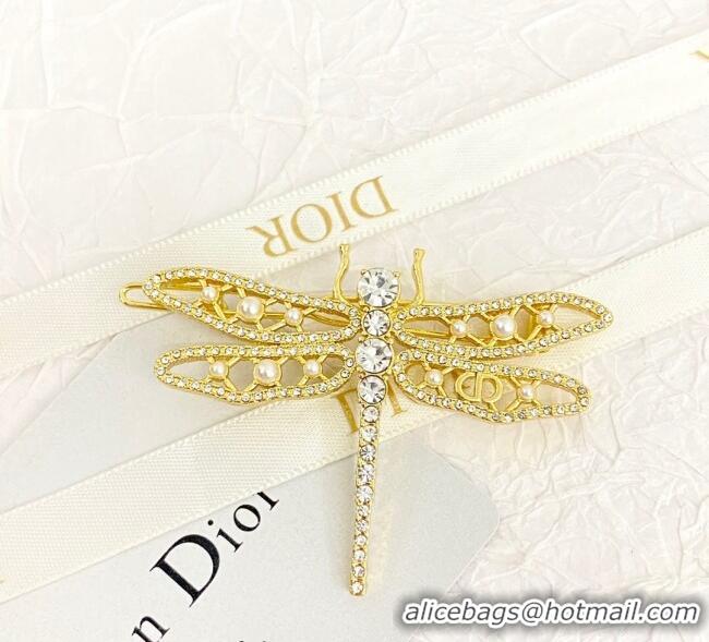Most Popular Dior Dragonfly Hair Clip with Strass DR0911022 2025