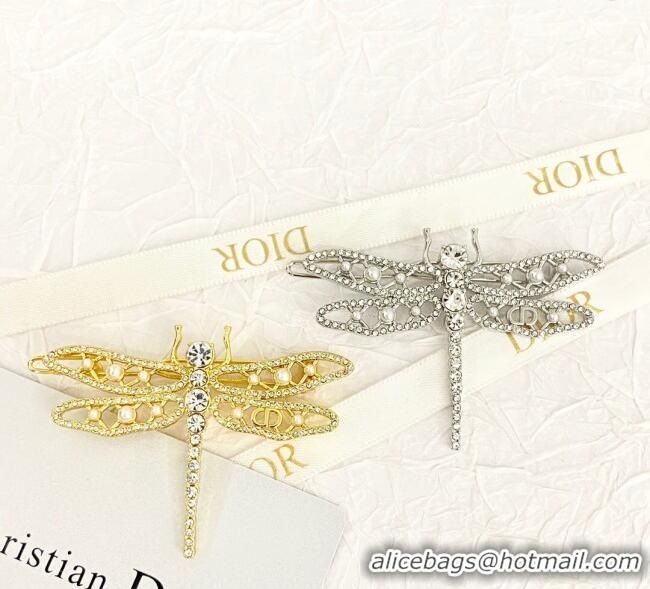 Most Popular Dior Dragonfly Hair Clip with Strass DR0911022 2025