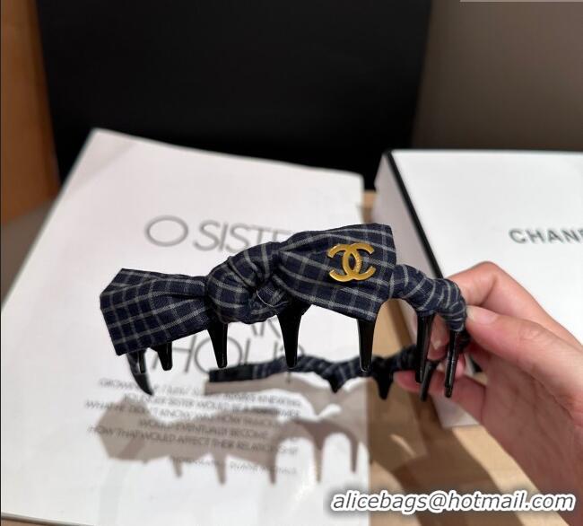 Luxury Discount Chanel Plaid Hair Clip CH0911057 2025