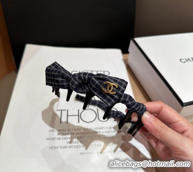 Luxury Discount Chanel Plaid Hair Clip CH0911057 2025