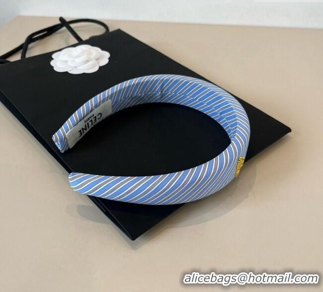 Shop Cheap Celine Striped Headband CE0911012 Blue 2025