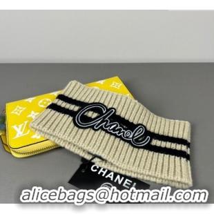Top Quality Chanel Knit Headband CH0911039 Beige 2025