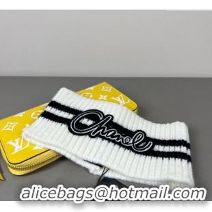 Good Taste Chanel Knit Headband CH0911039 White 2025