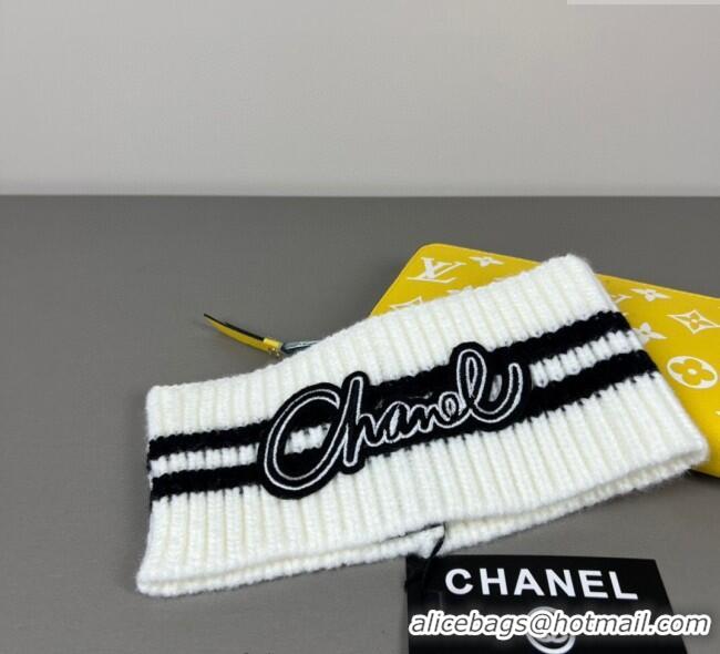 Good Taste Chanel Knit Headband CH0911039 White 2025