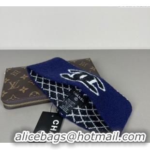 Buy Inexpensive Chanel Knit Headband CH0911043 Blue 2025