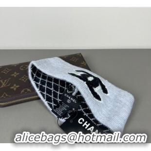 Free Shipping Discount Chanel Knit Headband CH0911043 Grey 2025