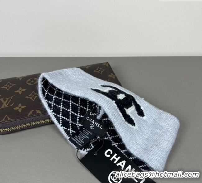 Free Shipping Discount Chanel Knit Headband CH0911043 Grey 2025