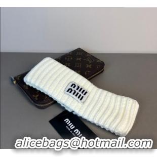 Pretty Style Miu Miu Knit Headband MIU0911043 White 2025
