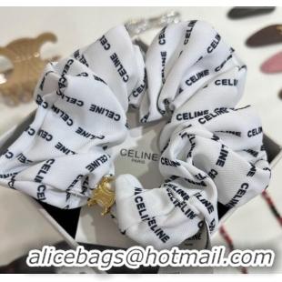 Famous Brand Celine Printed Hairring 0916 White 2025