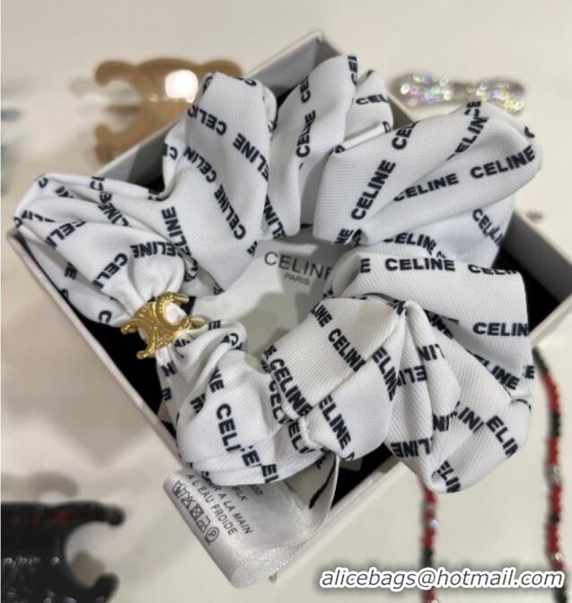 Famous Brand Celine Printed Hairring 0916 White 2025