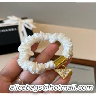 Fashion Discount Prada Logo Tag Hair Clip 0916 White 2025