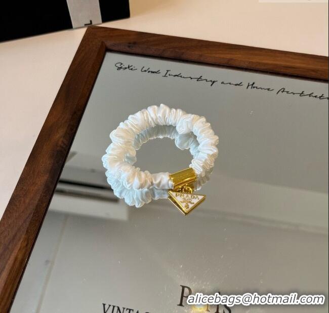 Fashion Discount Prada Logo Tag Hair Clip 0916 White 2025