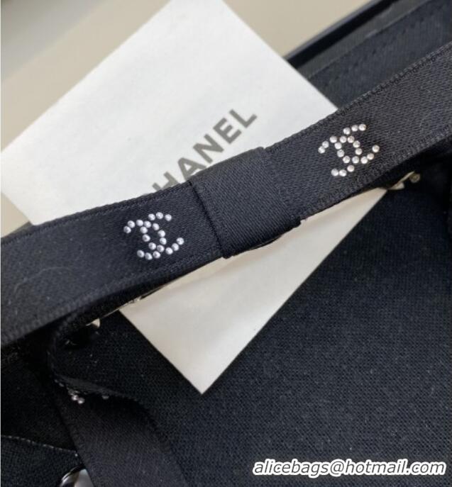 Buy Fashionable Chanel Bow Hair Clip CH103129 Black 2025