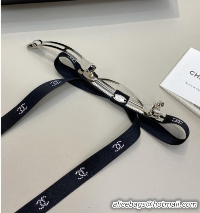 Buy Fashionable Chanel Bow Hair Clip CH103129 Black 2025