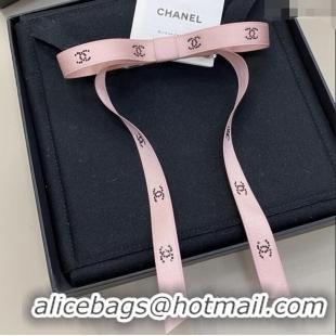 Cheapest Design Chanel Bow Hair Clip CH103130 Pink 2025