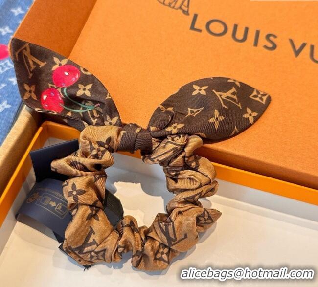 Best Quality Louis Vuitton LV x TM Cerise Cherry Bow Hairring LV111204 Brown 2025
