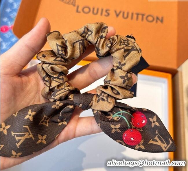 Best Quality Louis Vuitton LV x TM Cerise Cherry Bow Hairring LV111204 Brown 2025