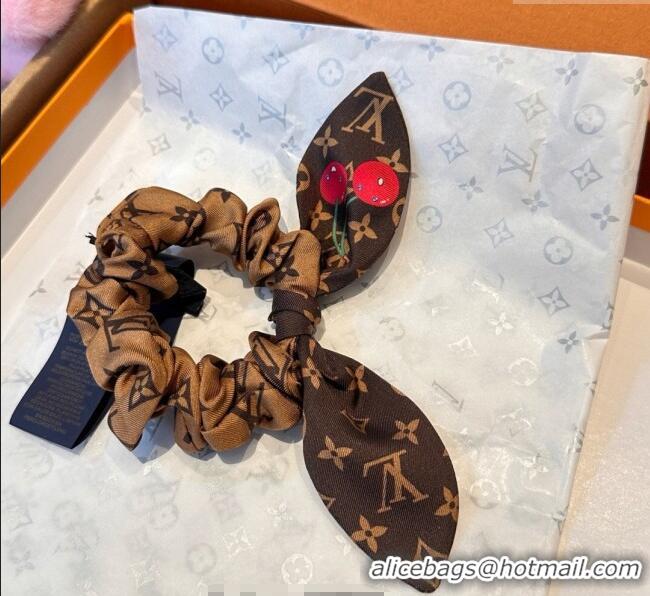 Best Quality Louis Vuitton LV x TM Cerise Cherry Bow Hairring LV111204 Brown 2025