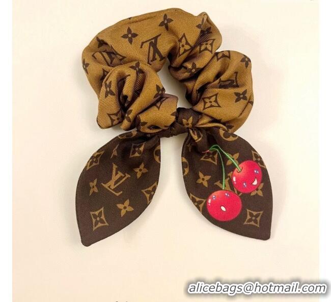 Best Quality Louis Vuitton LV x TM Cerise Cherry Bow Hairring LV111204 Brown 2025