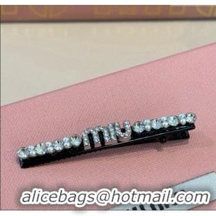 Traditional Discount Miu Miu Strass Hair Clip MM111202 2025